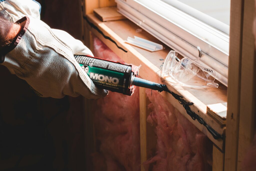 Person working on rebuilding homes